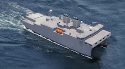 USN T-AGOS 25 ocean surveillance ship