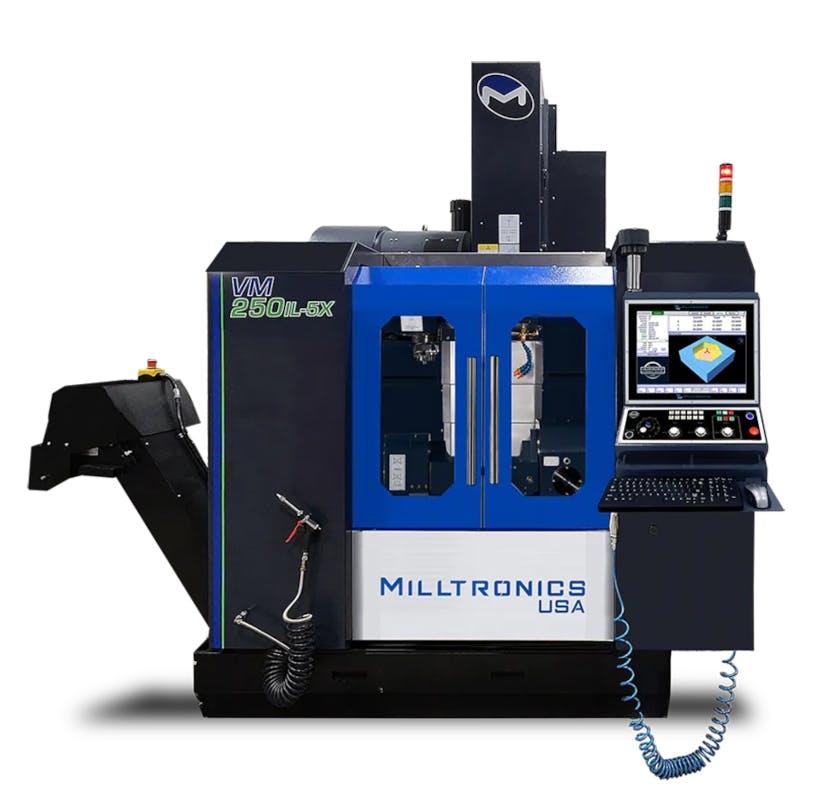 Milltronics VM250IL-5X five-axis vertical machining center