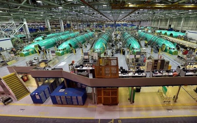 737 fuselage production in Wichita, Kansas