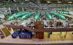 737 fuselage production in Wichita, Kansas