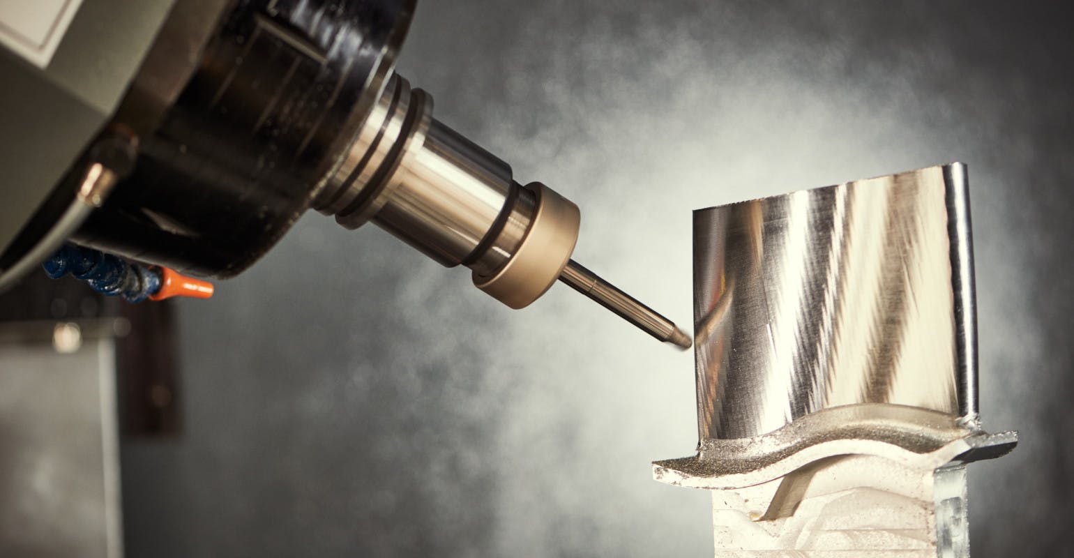 Milling cutting process.