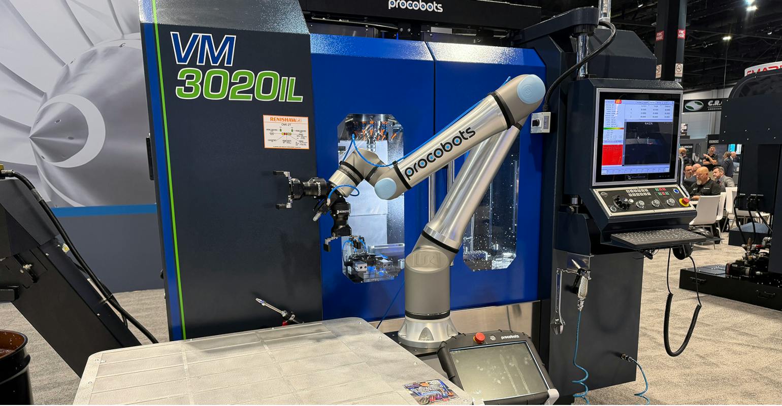 Milltronics VM3020IL w/ Procobots UR15 ProFeeder